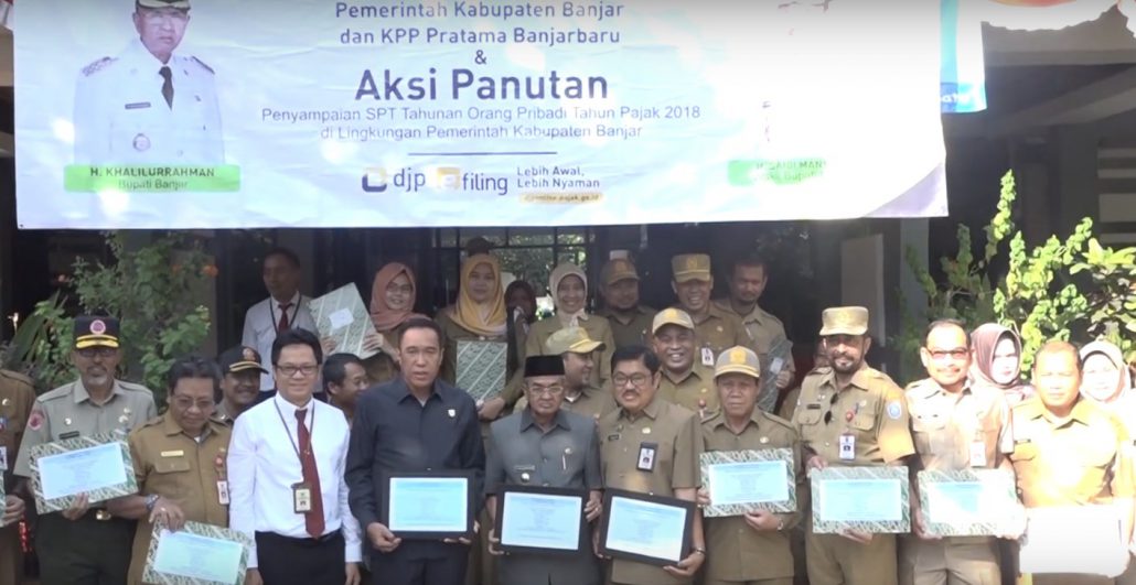 Apel Gabungan Sekaligus Penandatanganan MOU Pemkab Banjar dan KPP Pratama Banjarbaru