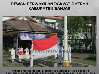 Upacara Peringatan Hari Kebangkitan Nasional ke-115 dan HUT Ke 74 Proklamasi Gubernur Tentara ALRI Divisi IV Pertahanan Kalimantan Selatan