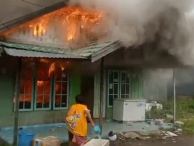 Empat Rumah Terbakar, BPBD Banjar Salurkan Bantuan Logistik