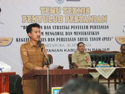 Samakan Persepsi, Penyuluh Pertanian se Kabupaten Banjar Ikuti Temu Teknis