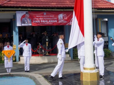 Dandim 1006 Banjar Pimpin Upacara Peringatan Hari Pahlawan 2024