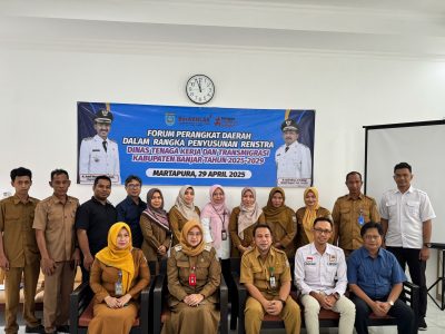 BAPPEDALITBANG HADIRI FORUM PERANGKAT DAERAH DISNAKERTRANS BANJAR, DORONG PROGRAM BANJAR BAUSAHA DALAM PENYUSUNAN RENSTRA