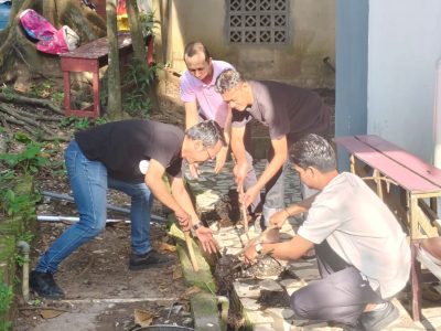 BANGUN KEBERSAMAAN DAN LINGKUNGAN SEHAT, BAPPEDALITBANG BANJAR GELAR AKSI BERSIH LINGKUNGAN