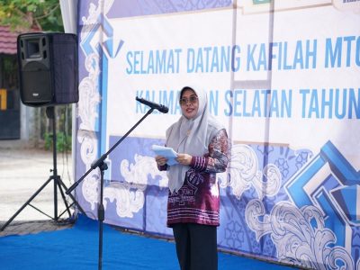 Tiba Pertama di Martapura, Rombongan Tanah Bumbu Disambut Hangat Panitia MTQ