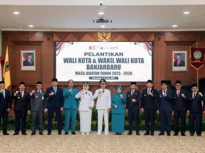 Wabup Banjar Hadiri Pelantikan Wali Kota dan Wakil Wali Kota Banjarbaru