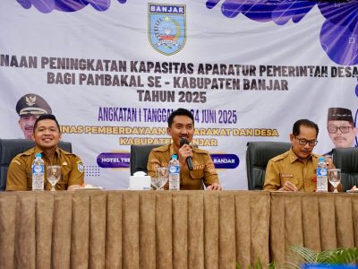 Bupati Banjar Buka Pelatihan Peningkatan Kapasitas Pambakal se-Kabupaten Banjar