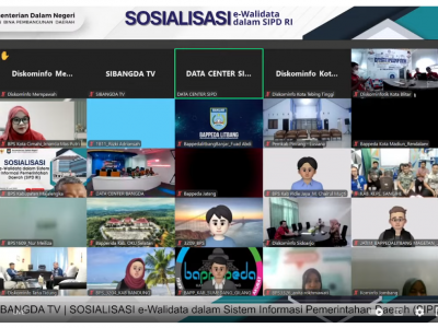 BAPPEDALITBANG BANJAR IKUTI SOSIALISASI NASIONAL E-WALIDATA SIPD, DORONG PERCEPATAN PERENCANAAN PEMBANGUNAN BERBASIS DATA