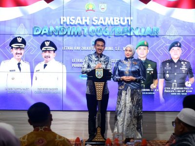 Pisah Sambut Dandim 1006 Banjar, Bupati Harapkan Sinergi Kian Kuat