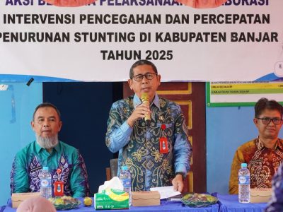 Aksi Bersama di Sungai Pinang Baru, Pemkab Banjar Perkuat Kolaborasi Atasi Stunting