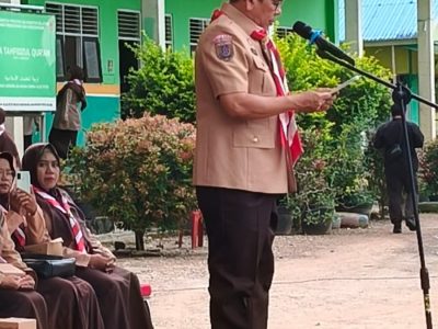 Pj Sekda Banjar Pimpin Gelar Senja Pramuka di Ponpes Annajah Cindai Alus