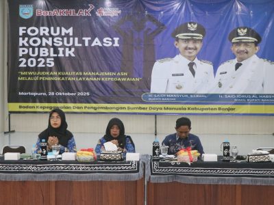 Tingkatkan Pelayanan Kepegawaian, BKPSDM Banjar Gelar Forum Konsultasi Publik 2025