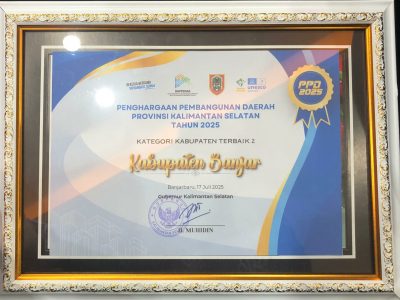 PEMERINTAH KABUPATEN BANJAR RAIH PERINGKAT II PENGHARGAAN PEMBANGUNAN DAERAH (PPD) 2025