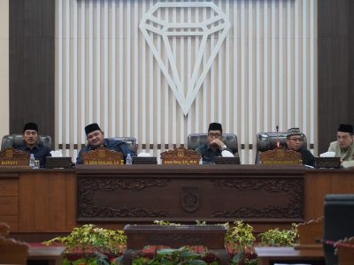 DPRD Banjar Gelar Paripurna, Empat Raperda Resmi Disampaikan Bupati Saidi Mansyur