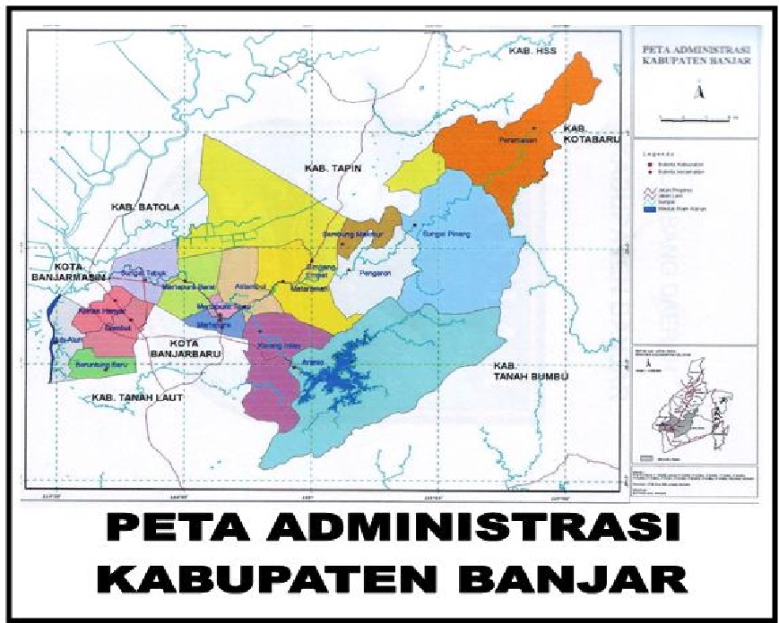 Peta Kabupaten Banjar